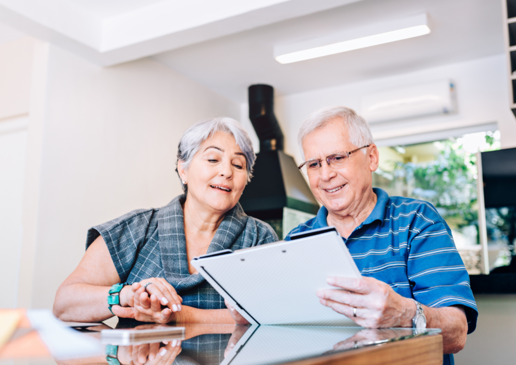 Retiree reviewing investment and retirement withdrawal strategy in a high-interest rate environment